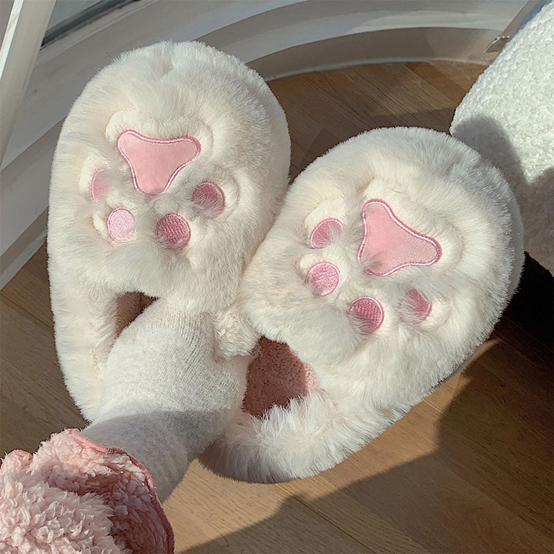 Cute Cat Paw Plush Shoes SE22181