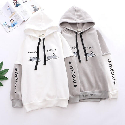 Cute Kawaii Cat Hoodie SE21119