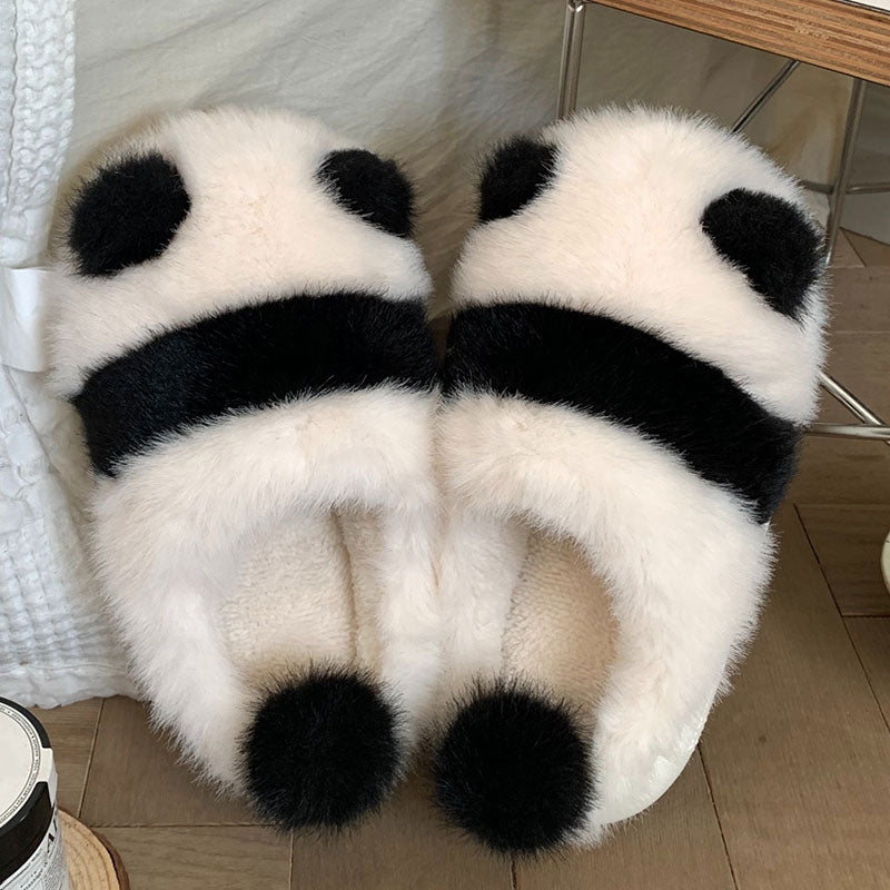Cute Panda Plush Warm Shoes SE22508