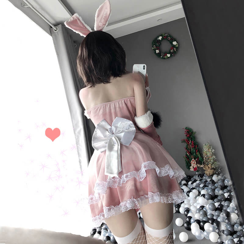 Cute Rabbit Cosplay Lace Dress SE21210