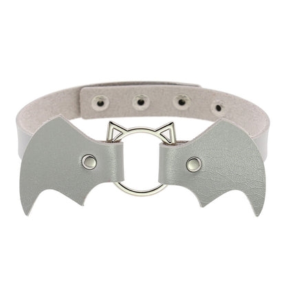 Cute Cat Punk Bat Wings Collar Necklace SE20676