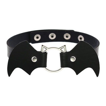 Cute Cat Punk Bat Wings Collar Necklace SE20676