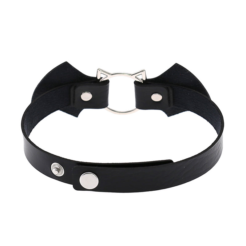 Cute Cat Punk Bat Wings Collar Necklace SE20676