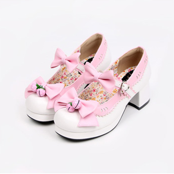 Lolita Cos Bowknot Shoes SE6536