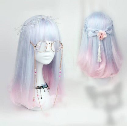 Japanese kawaii cosplay gradient lolita wigs
