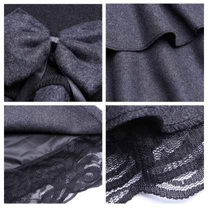 Bowknot Woolen Skirt SE8906