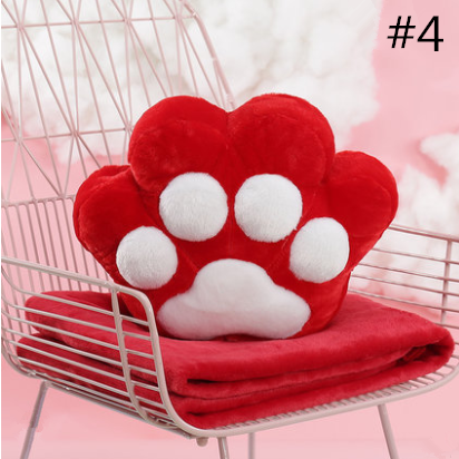 Cat Paw Pillow + Blanket SE11003