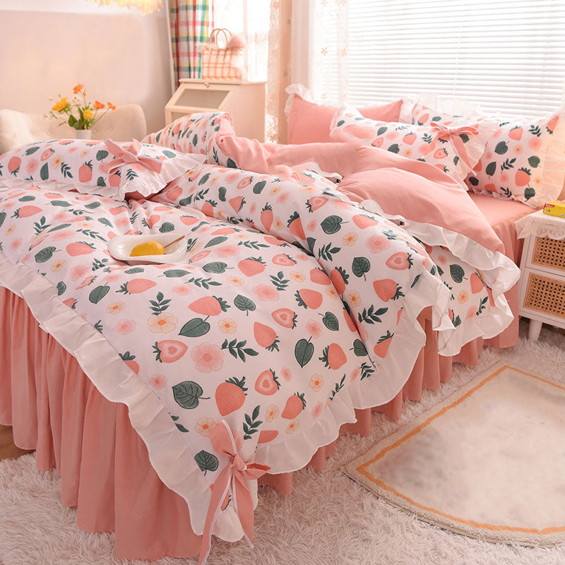 Flower Bow Bed Sheet Set SE22234