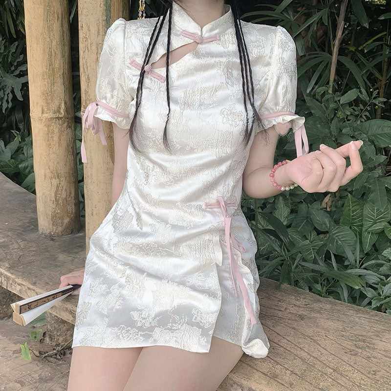 Flower Cheongsam Dress SE22447