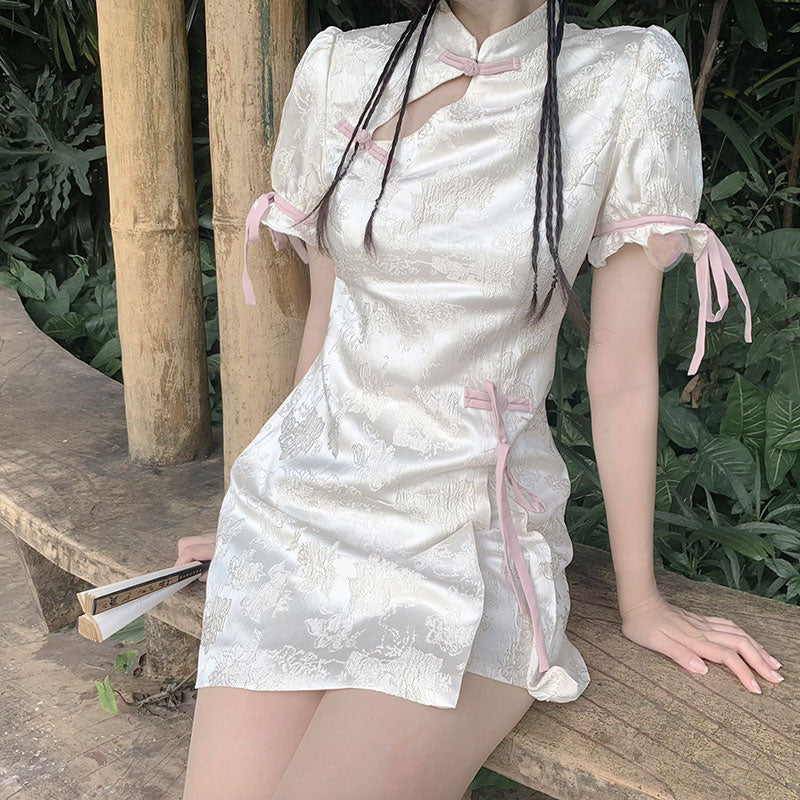 Flower Cheongsam Dress SE22447