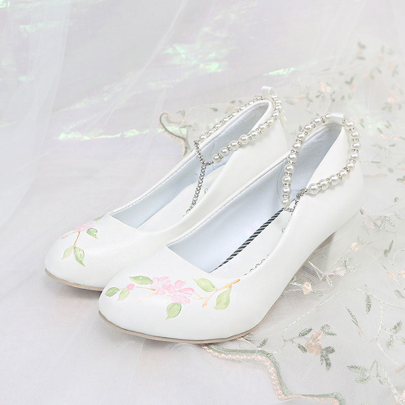 Flower White Shoes SE22303
