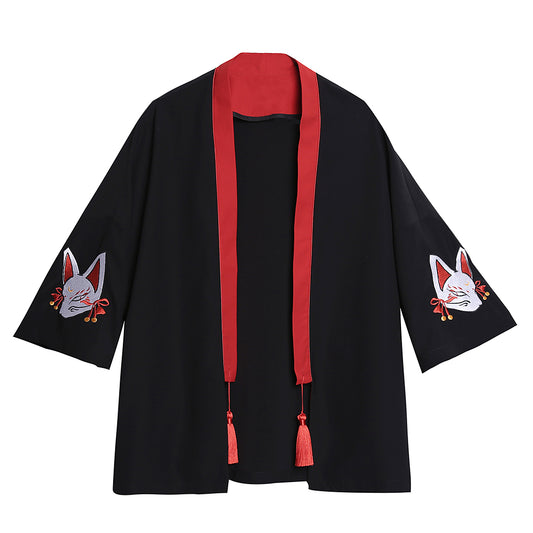 Fox Embroidery Kimono SE20275