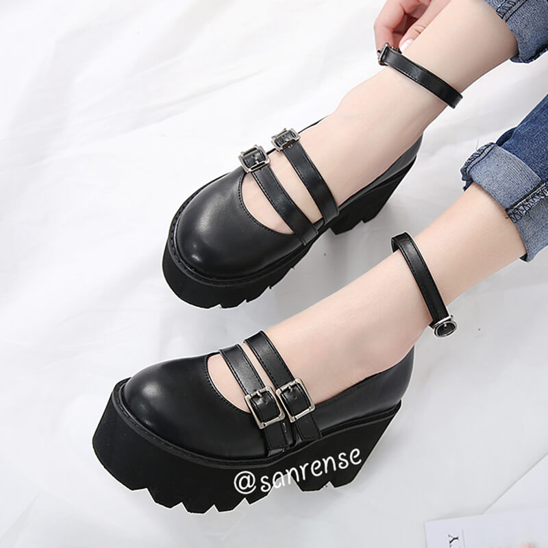 Ankle Strap High Heels Platform Shoes SE20957