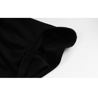 Black Zipper Hooded Dress SE21960