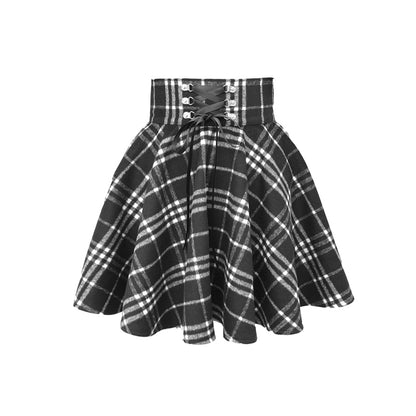 Cat Hoodie Plaid Skirt Set SE20853