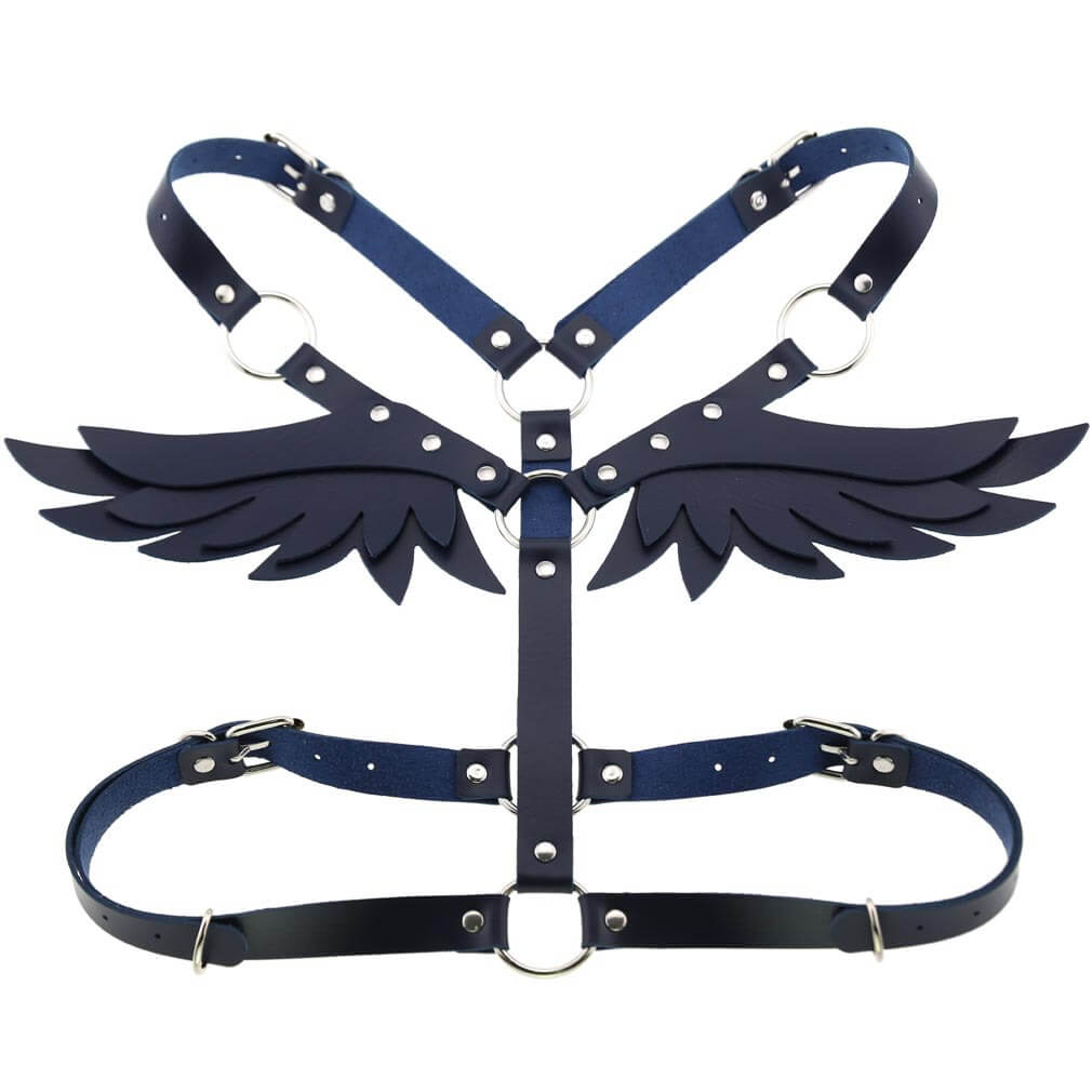 Gothic Punk Wings Harness Waist Shoulder Necklace SE20637