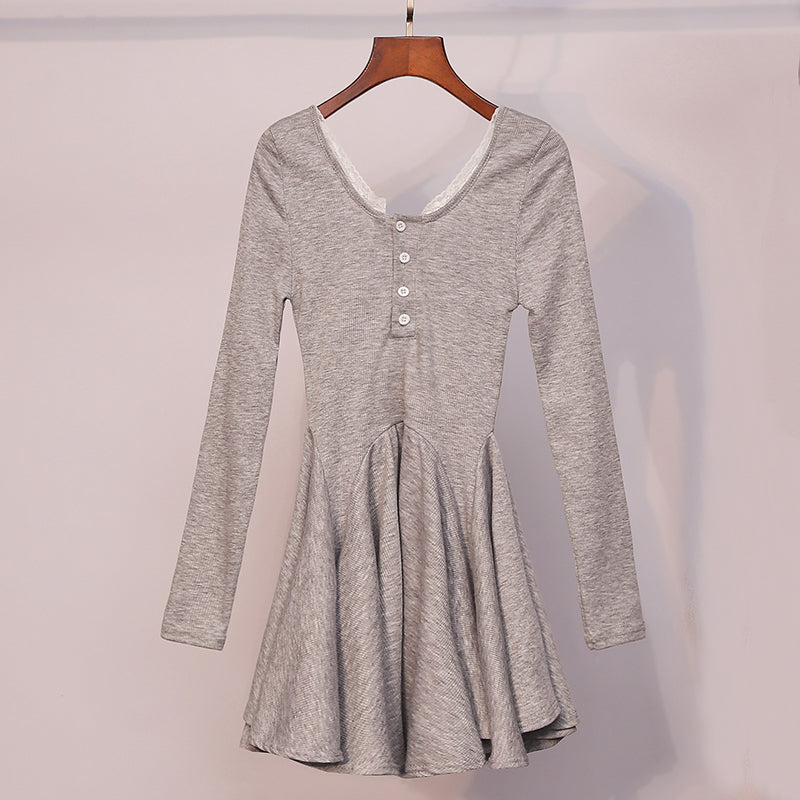 Gray Lace Dress SE22105