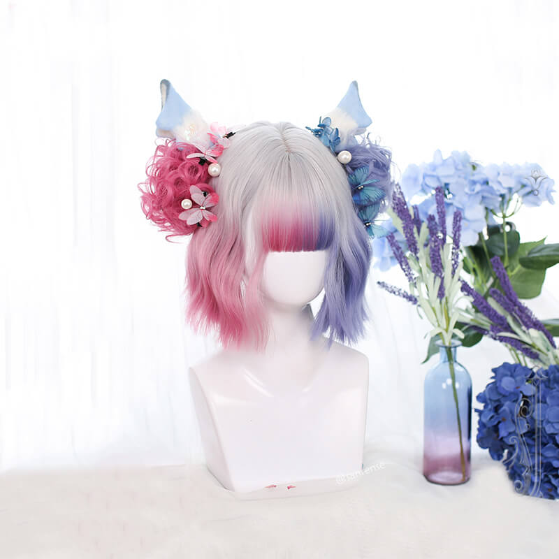 Harajuku Purple Pink Gradient Ombre Wig SE21398