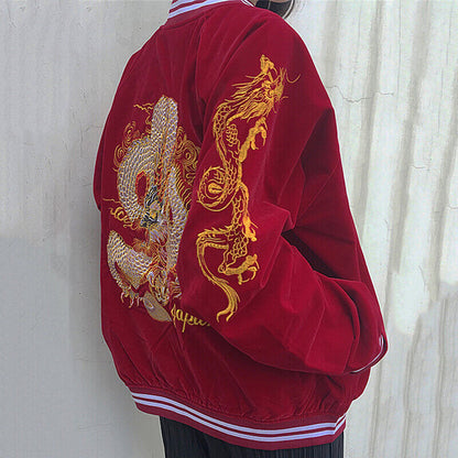 Harajuku Loong Velvet Jacket Coat SE20626