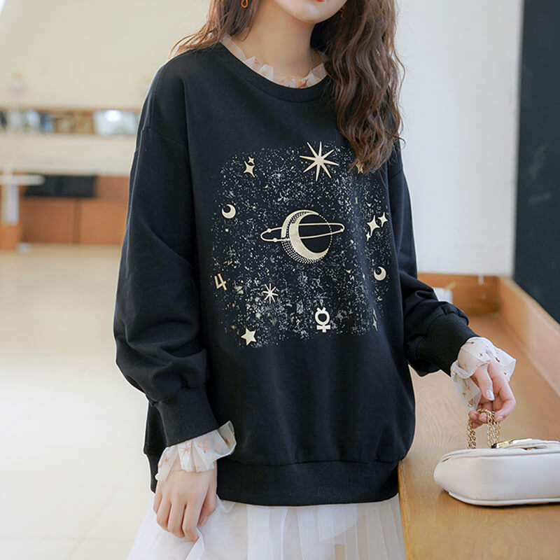 Harajuku Star Space Lace Sweatshirt SE20671