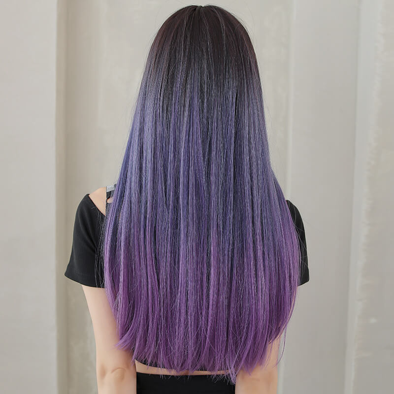JK Cos Blue Purple Wig SE21576