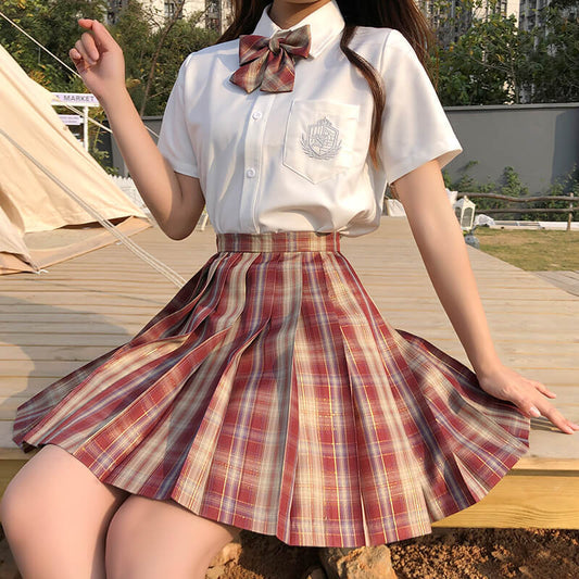JK Grid Skirt Student Sailor Suit SE21621