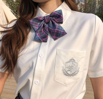 JK Grid Skirt Student Sailor Suit SE21621