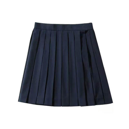JK Navy Sailor Pleated Skirt Suit SE21329 – SANRENSE