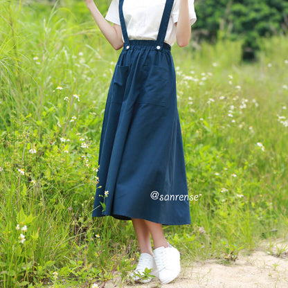 Japanese Linen Pocket Skirt SE20977