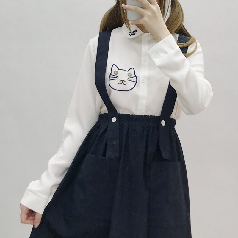 Japanese Linen Pocket Skirt SE20977