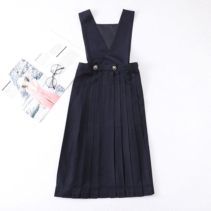 Japanese Strap Pleated Dress SE21450