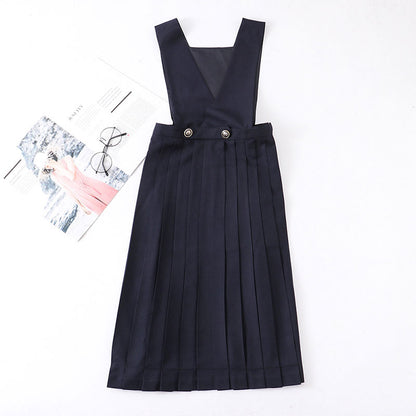 Japanese Strap Pleated Dress SE21450
