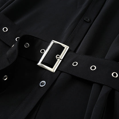 Metal Buckle Belt Shirt Skirt SE20189