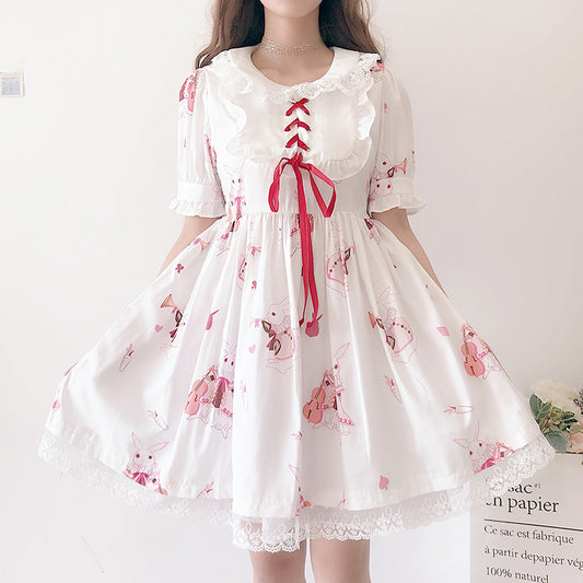 Japanese Lolita Rabbit Bow Dresses SE20320