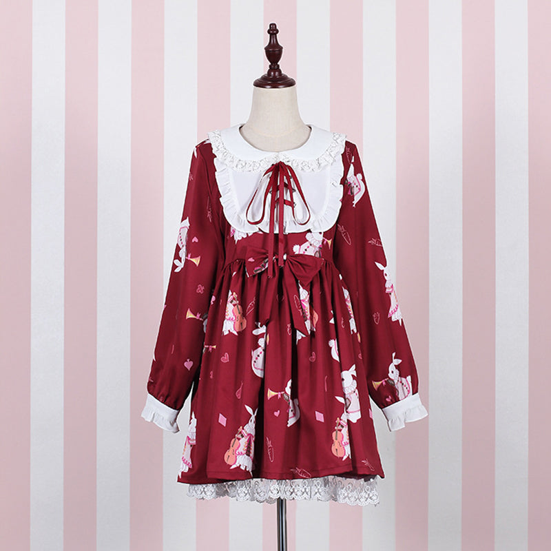 Japanese Lolita Rabbit Bow Dresses SE20320