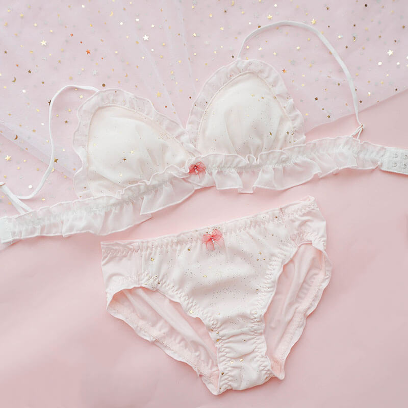 Japanese Sweet Starry Underwear Bra Set SE20417