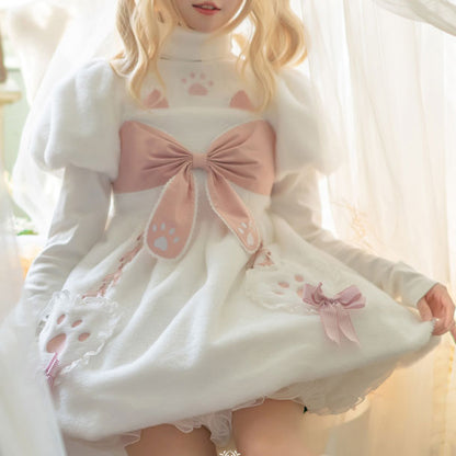 Kawaii Bow Cat Dress Set SE22533