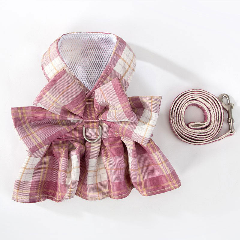 Kawaii Bow Cat Harness with Pet Leash SE22631