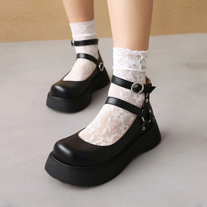 Kawaii Buckle Flat Shoes SE22489