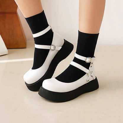 Kawaii Buckle Flat Shoes SE22489