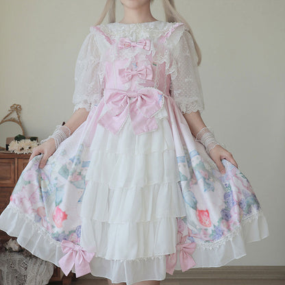 Kawaii Cat Lolita Bow Dress SE22347