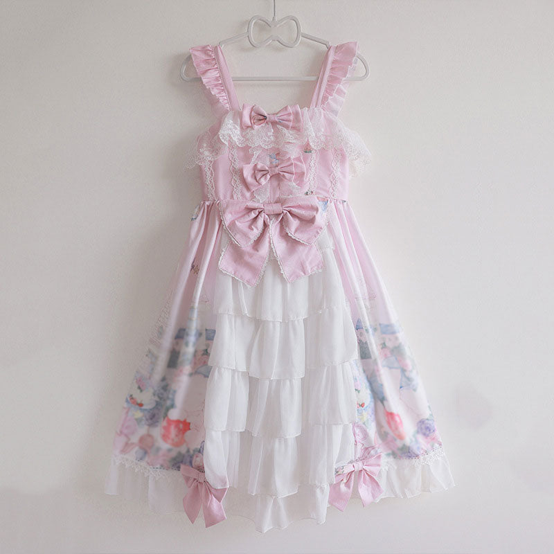 Kawaii Cat Lolita Bow Dress SE22347