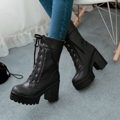 Japanese kawaii heels boots SE10574 – SANRENSE