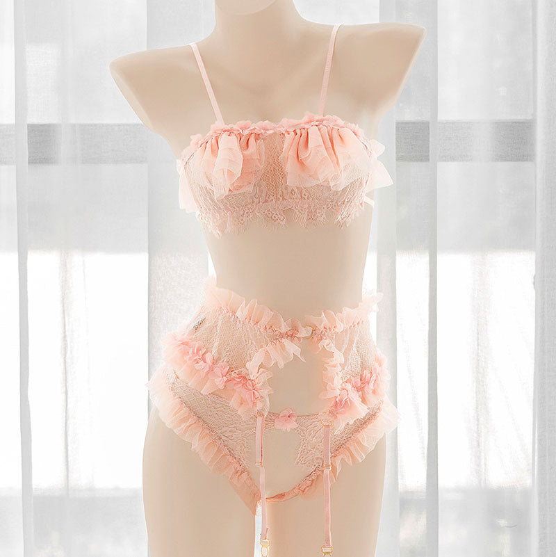 Kawaii Pink Flower Lingerie SE22423