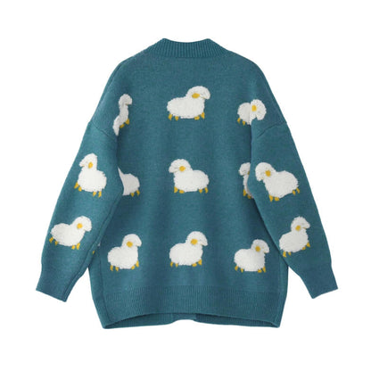 Pocket Sheep Cardigan Sweater Coat SE21941