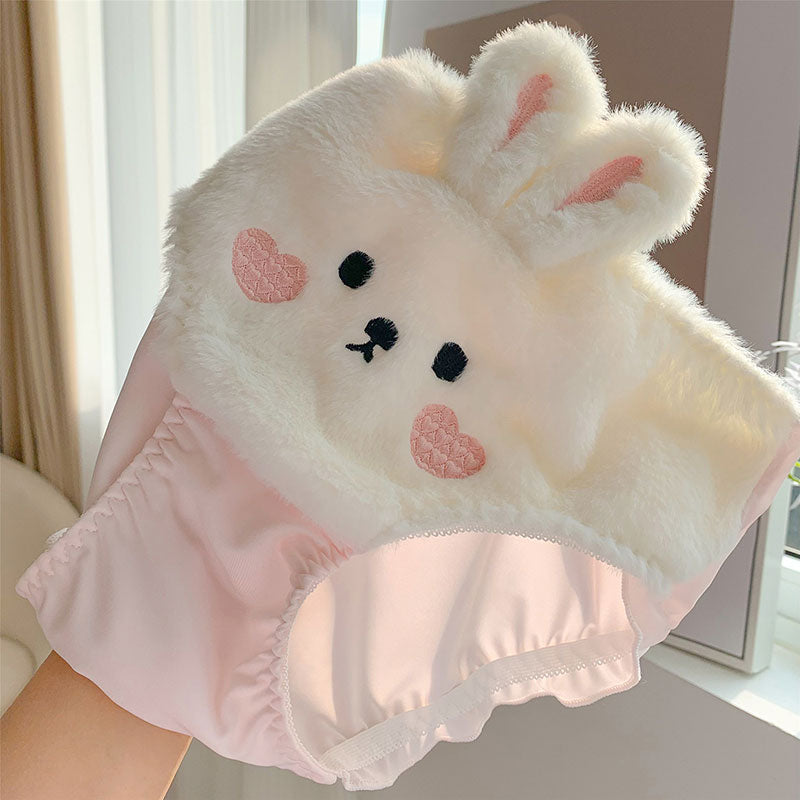 Kawaii Rabbit Bear Plush Panties SE22539