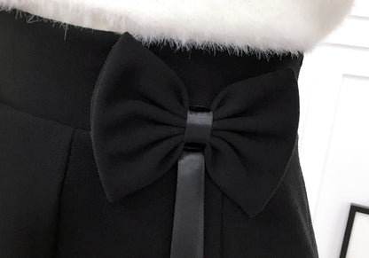 Kawaii Sweater Bow Skirt Set SE22165