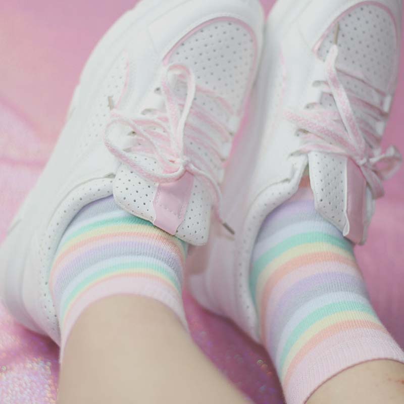 Kawaii Girl Rainbow Socks SE20536