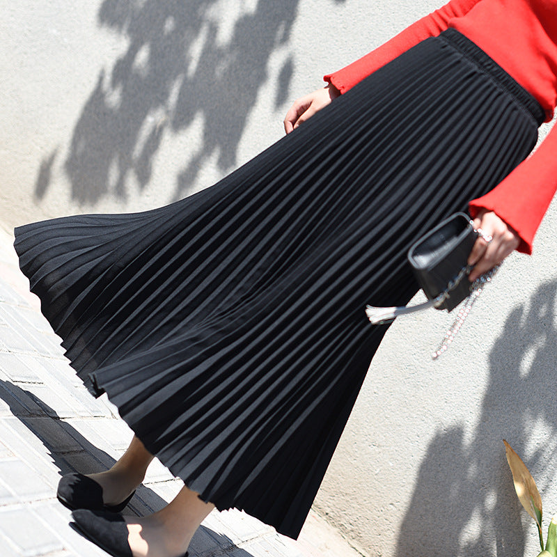 Kawaii High Waist Pleated A-Line Swing Skirt SE20289