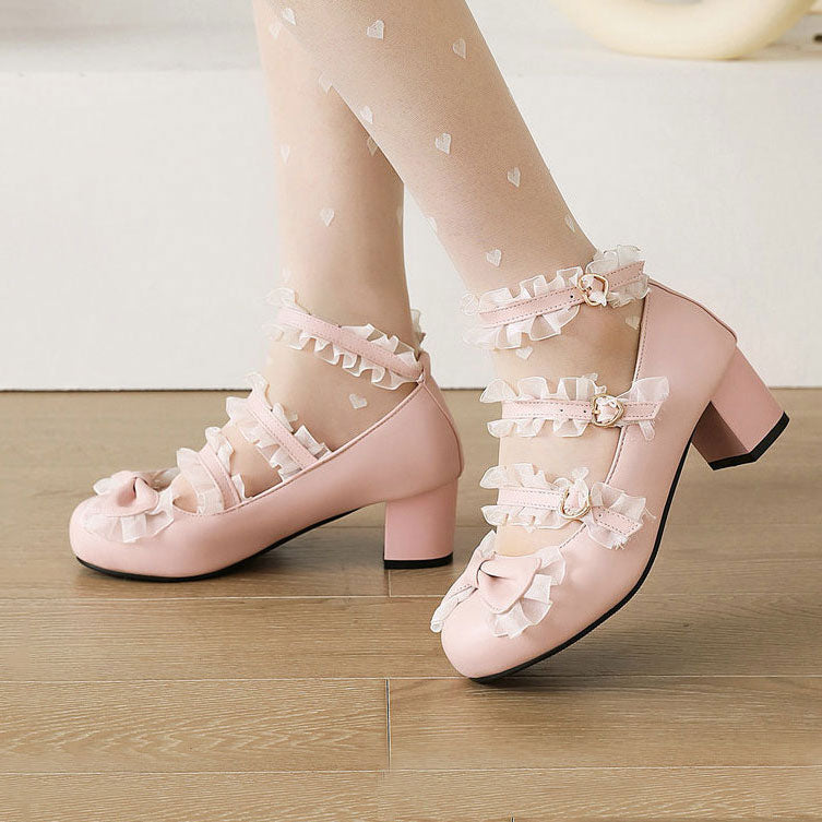 Lace Bow Shoes SE22313